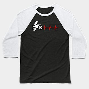 bikers heartbeat Baseball T-Shirt